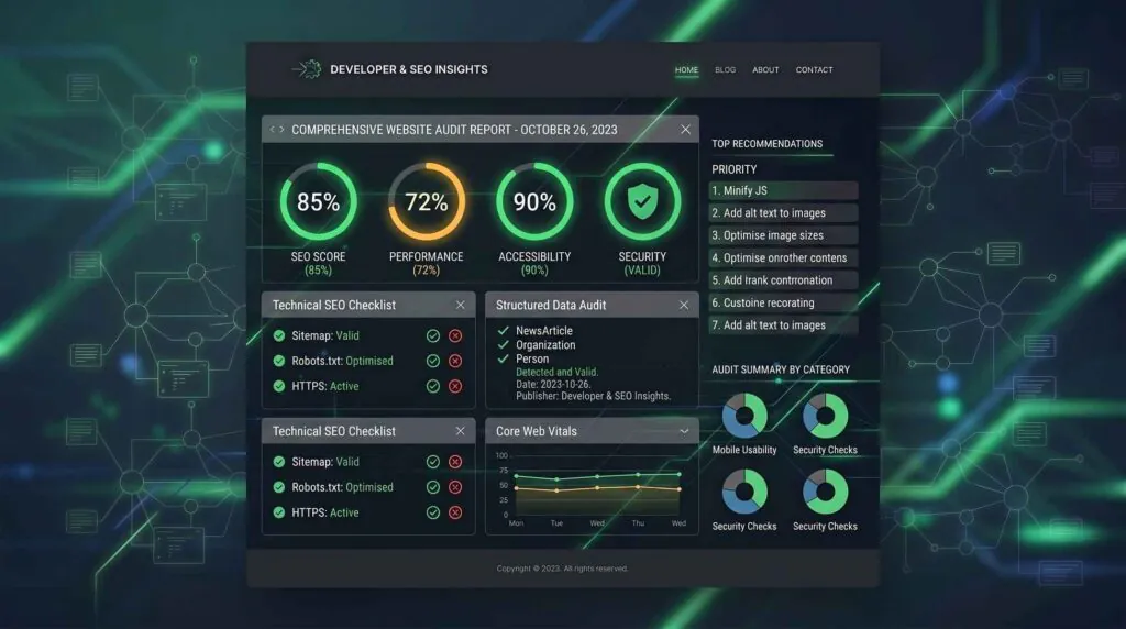Free Website SEO Audit infographica